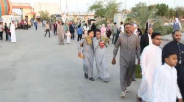 فرحة العيد تسيطر على ساحة حديقة 30 يونيو في الوادي الجديد