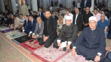 صور: محافظ الغربية يؤدي صلاة العيد في مسجد السيد البدوي