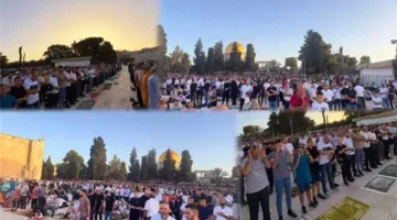 آلاف الفلسطينيين يحتفلون بعيد الأضحى في المسجد الأقصى المبارك.