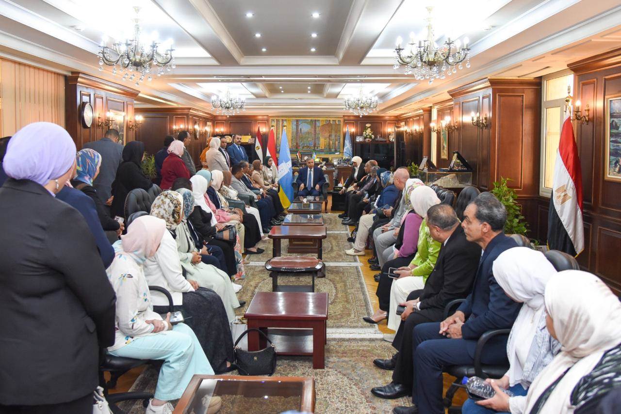 محافظ الإسكندرية يستقبل المهنئين بعيد الأضحى المبارك بديوان عام المحافظة