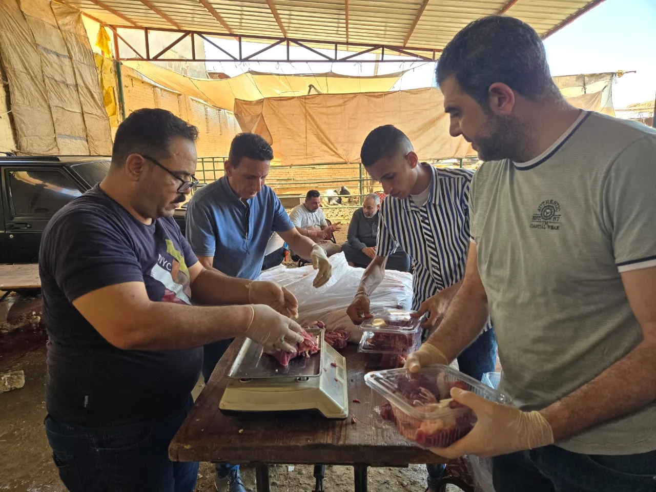 «عيد الأضحى».. حزب إرادة جيل يوزع اللحوم على الأسر المحتاجة احتفاءً بالمناسبة السعيدة. «عيد الأضحى».. حزب إرادة جيل يوزع اللحوم على الأسر المحتاجة احتفاءً بالمناسبة السعيدة.