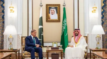 ولي العهد ورئيس وزراء باكستان يناقشان العلاقات التاريخية وآفاق الشراكة الثنائية