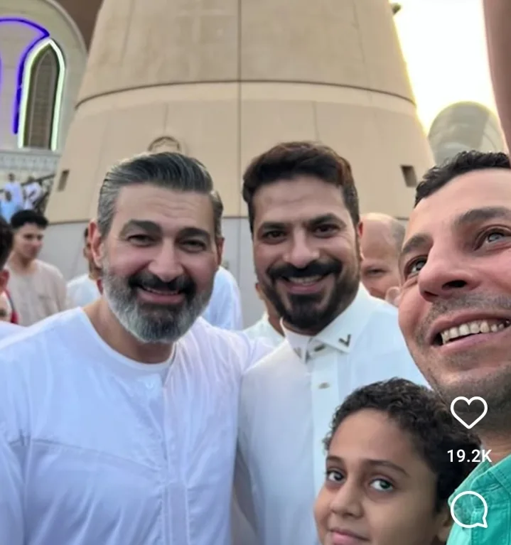 بالصور.. ياسر جلال يشارك مصطفى أبو سريع احتفالات عيد الأضحى