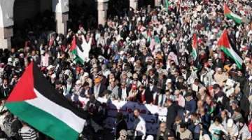 لأسبوعها التاسع والسبعين: آلاف المغاربة يحتشدون تضامنًا مع غزة والقدس الشريف