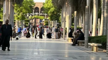 حديقة الأزهر تستقبل أعدادًا كبيرة من الزوار في اليوم الثاني للعيد