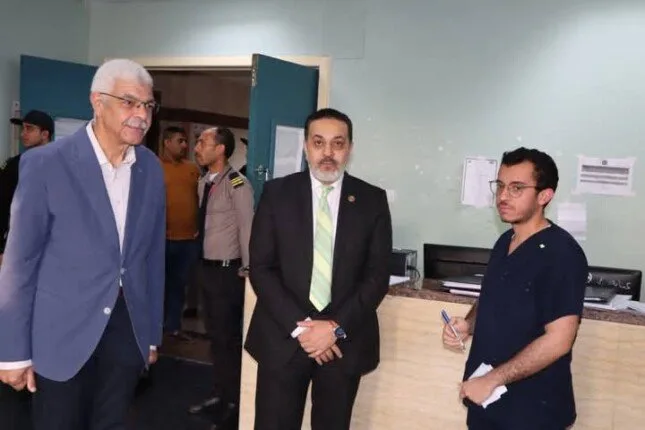 رئيس جامعة المنوفية يقوم بزيارة معهد الكبد القومي رئيس جامعة المنوفية يقوم بزيارة معهد الكبد القومي