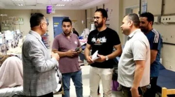 عميد كلية الطب في كفر الشيخ يزور المستشفى الجامعي خلال عطلة عيد الأضحى