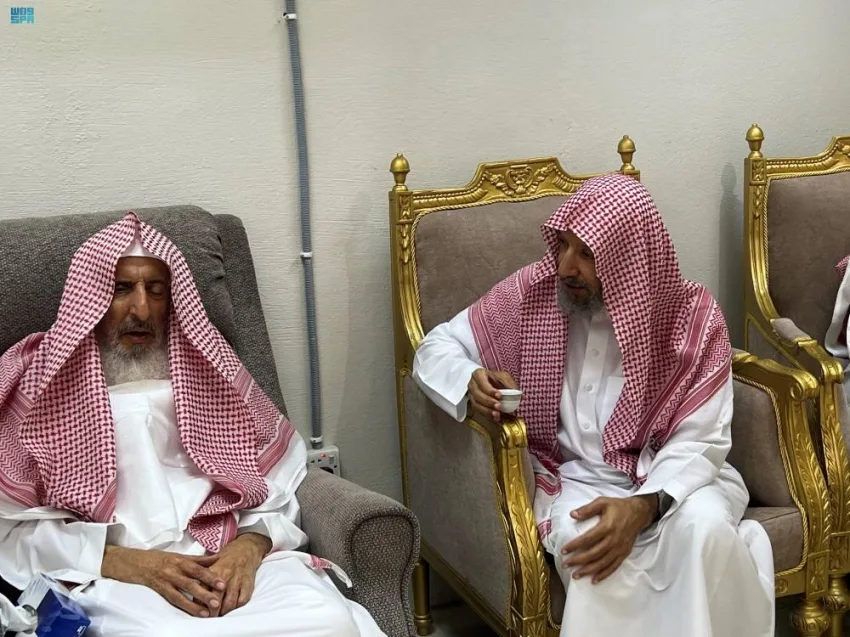 مفتي المملكة يستقبل الشثري والخثلان والطيار.