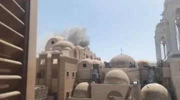 إشعار عاجل من إيبارشية إسنا وأرمنت حول حريق كنيسة السيدة العذراء في الأقصر