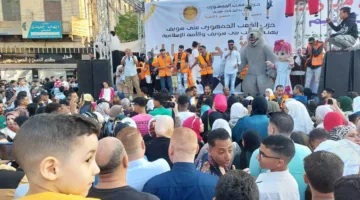 الجمهوري في بني سويف يقيم حفلاً فنياً ويقدم مسرح عرائس ويوزع هدايا وألعاب للأطفال