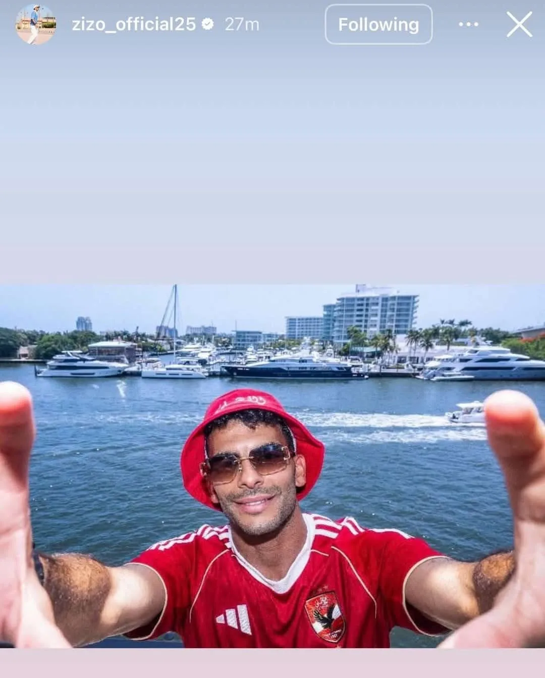 زيزو يشارك متابعيه بصورة جديدة وهو يرتدي زي الأهلي زيزو يشارك متابعيه بصورة جديدة وهو يرتدي زي الأهلي
