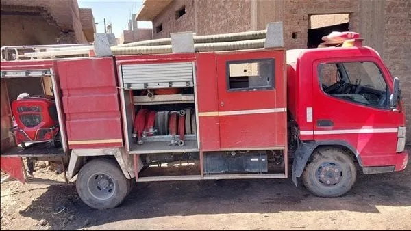 إخماد حريق اندلع في مبنى بالتجمع الأول إخماد حريق اندلع في مبنى بالتجمع الأول