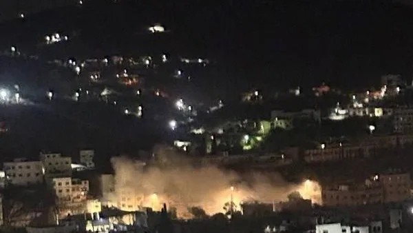 تفجير قنبلة بجهاز عسكري إسرائيلي في وسط مدينة جنين تفجير قنبلة بجهاز عسكري إسرائيلي في وسط مدينة جنين