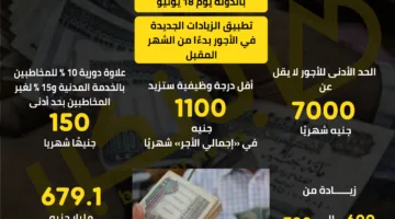 اكتشف الزيادة المحتملة… وزارة المالية تحدد موعد صرف رواتب يونيو 2025 مع الزيادة الجديدة | إنفوجراف
