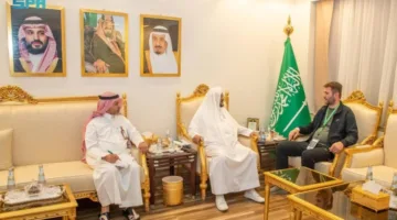 وزير الشؤون الإسلامية يرحب بمستشار وزير الخارجية الألباني