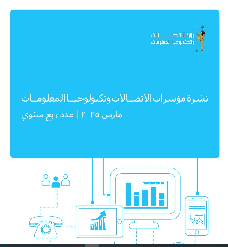 اشتراكات الإنترنت السلكي في مصر ترتفع بنسبة 8% لتصل إلى 11.87 مليون في الربع الأول من عام 2025