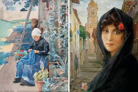 الفنانة التشكيلية الفرنسية إليزابيث سونريل