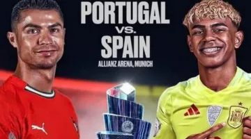 توقيت لقاء البرتغال مع إسبانيا في نهائي دوري الأمم الأوروبية وتشكيلة المتوقعه.
