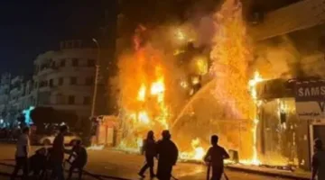 التفاصيل تكشف أسباب حريق مقهى في بولاق الدكرور