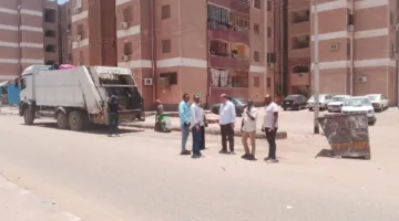 إزالة 300 طن من النفايات وإصلاح أعطال مفاجئة في خطوط المياه بأسوان