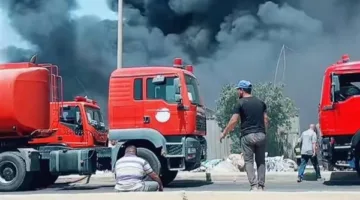 حريق ضخم ي devastates مزرعة دجاج في البدرشين.. وفرق الإطفاء تتمكن من السيطرة عليه