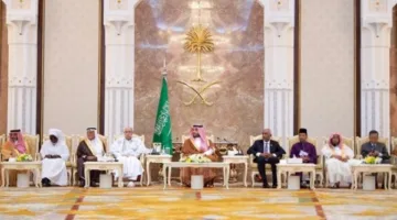 محمد بن سلمان يدعو المجتمع الدولي لوقف الاعتداءات الإسرائيلية على فلسطين.