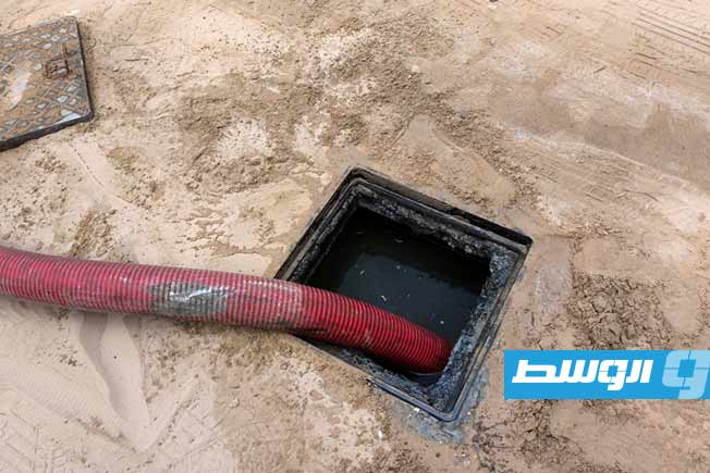 شفط مياه جوفية في زليتن، 8 يونيو 2025 (الشركة العامة للمياه والصرف الصحي)