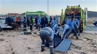 مصرع وجرح خمسة أفراد في حادث تصادم على طريق “بلبيس – مشتول” في الشرقية.