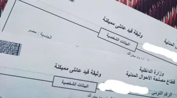 تكلفة ومتطلبات الحصول على القيد العائلي 2025 … معلومات إضافية