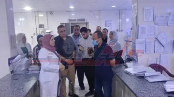 مساعد وزير الصحة يقوم بزيارة تفقدية لمستشفى فوه المركزي في كفر الشيخ
