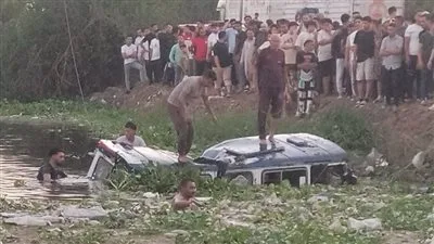وفاة 7 أفراد وإصابة آخرين جراء انقلاب ميكروباص في ترعة على طريق أجا – سندوب بالدقهلية وفاة 7 أفراد وإصابة آخرين جراء انقلاب ميكروباص في ترعة على طريق أجا – سندوب بالدقهلية