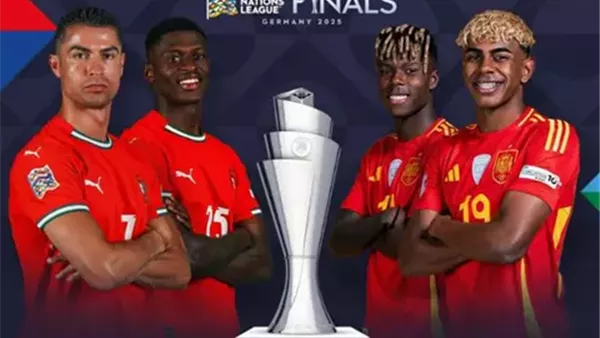 بث حي حالياً لمباراة البرتغال وإسبانيا في نهائي دوري الأمم الأوروبية (تغطية بالفيديو) بث حي حالياً لمباراة البرتغال وإسبانيا في نهائي دوري الأمم الأوروبية (تغطية بالفيديو)