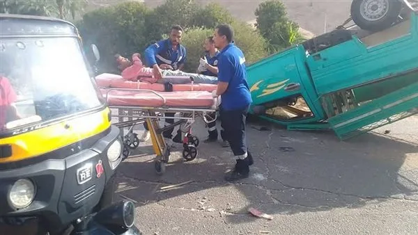 إصابات بالغة في حادث تصادم بين سيارة خاصة ودراجة نارية في المنيا إصابات بالغة في حادث تصادم بين سيارة خاصة ودراجة نارية في المنيا
