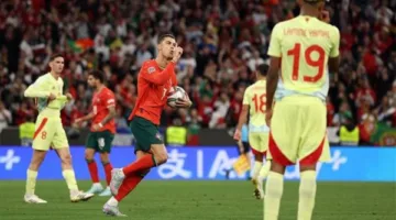 نتائج مباراة البرتغال وإسبانيا.. شاهد الأهداف المباشرة لنهائي دوري الأمم الأوروبية