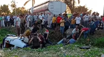 قائمة بأسماء ضحايا حادث انقلاب ميكروباص في ترعة الدقهلية