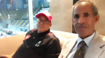 مصطفى فكري يجتمع برئيس فريق البحرين للكرة الطائرة في القاهرة