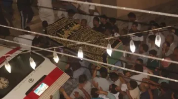 تشييع جثمان شهيد الشجاعة خالد عبد العال في مسقط رأسه بالدقهلية (صور)