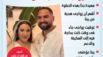 أسما شريف منير لـ”الدستور”: سعيدة بزواجي وأعتبره نعمة من الله