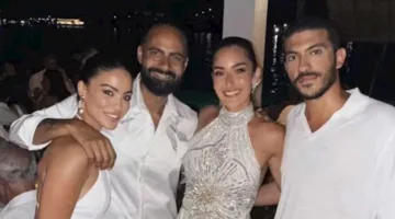 أمينة خليل تحتفل بزفاف جديد في اليونان (صورة)