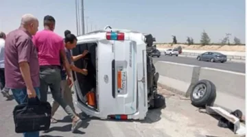 حزب المصريين الأحرار يراقب تبعات حادث انقلاب ميكروباص في منية سندوب