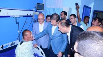 وزير الزراعة يتفقد مسؤول حماية الأراضي المتأثر خلال حملة إزالة التعديات في مستشفى سوهاج الجامعي