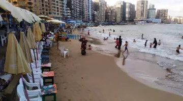 تراجع نسبة زوار الشواطئ في الإسكندرية خلال اليوم الرابع لعيد الأضحى