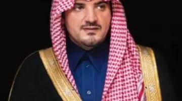 الأمير عبدالعزيز بن سعود يهنئ خادم الحرمين الشريفين بعيد الأضحى وبنجاح موسم الحج لعام 1446هـ.