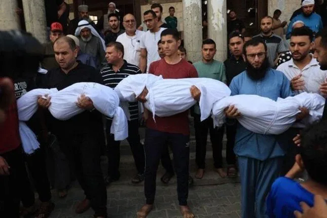 استشهاد 13 فلسطينياً جراء غارة إسرائيلية على خان يونس