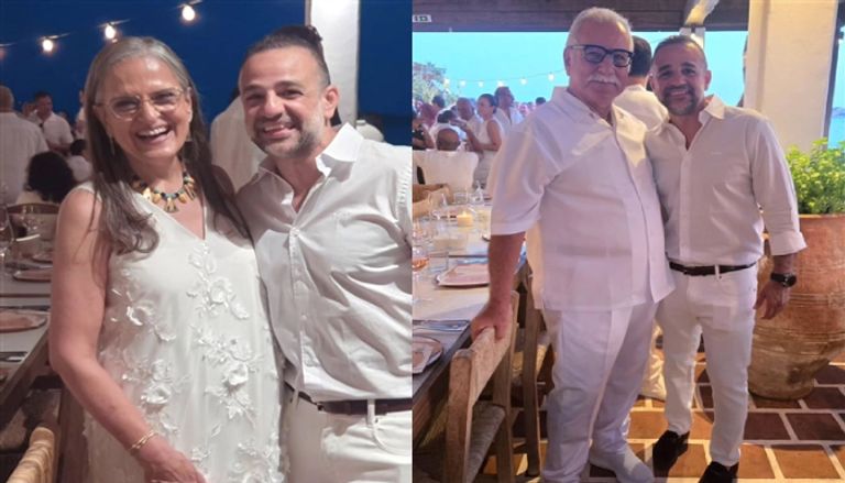 حفل زفاف أمينة خليل وأحمد زعتر في اليونان