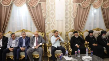 محافظ المنيا يُرحب بممثلي الكنيسة لتهنئتهم بالعيد ويؤكد: “محبتكم رسالة من الله”