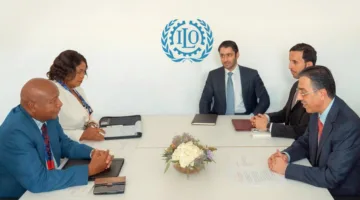 وزير العمل يلتقي برئيس مؤتمر العمل الدولي