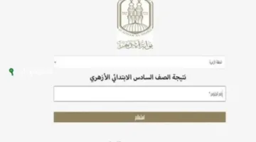بوابة الأزهر الإلكترونية: نتائج شهادة الابتدائية الأزهرية 2025 بالاسم ورقم الجلوس في كافة المحافظات