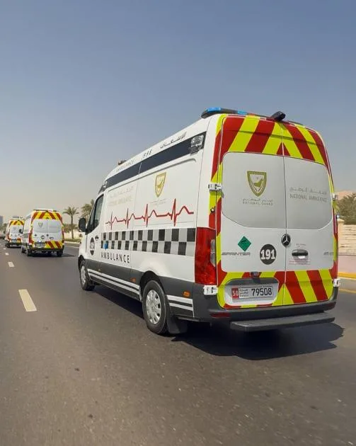الإسعاف الوطني يستجيب لحادث تصادم بين حافلتين مدرستين في الشارقة