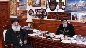 البابا تواضروس يرحب بأسقف مدينتي تورينو وروما